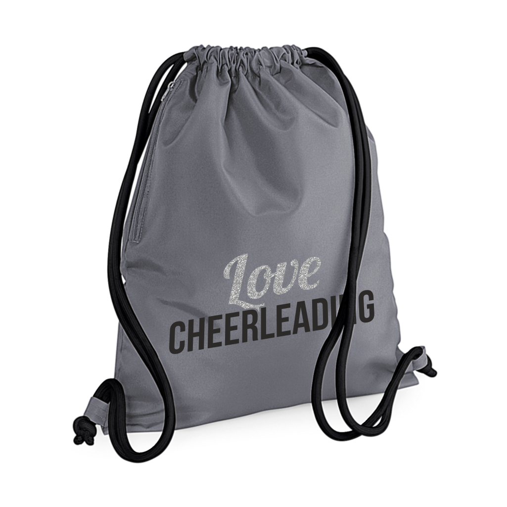 Paksunyörinen Love Cheerleading treenipussi