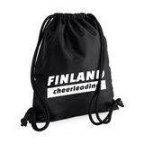 Paksunyörinen FINLAND Cheerleading treenipussi